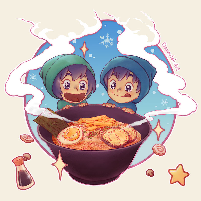 Warm Ramen Illustration